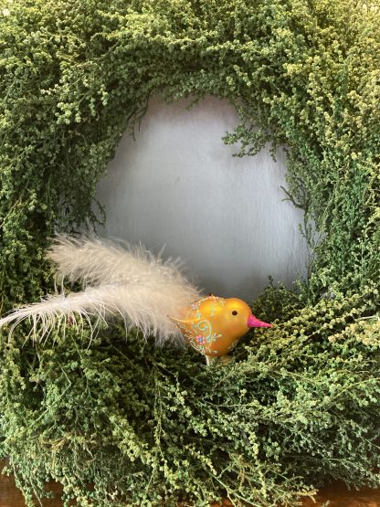 Yellow Embroidery Bird