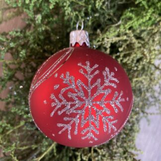 Snowflake Red Velvet Small