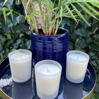 Bali Beach Frosted Votive Glass