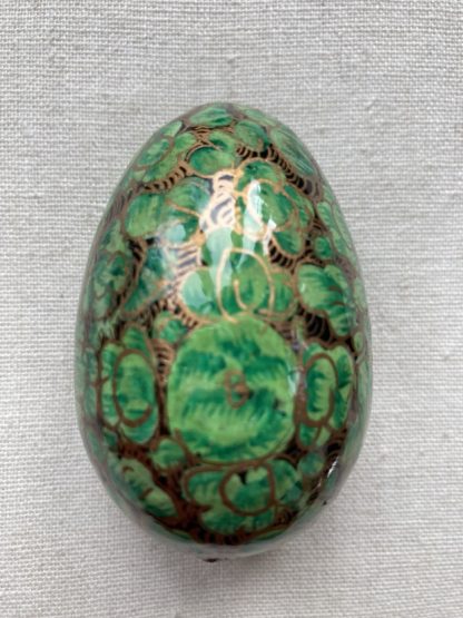 Green Florals Egg