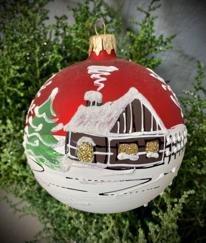 Winter Village Velvet Red
