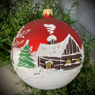 Winter Village Velvet Red XL