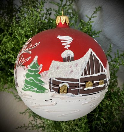 Winter Village Velvet Red XL