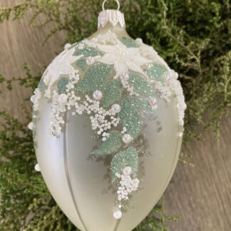 Frosted Spring Flowers Egg