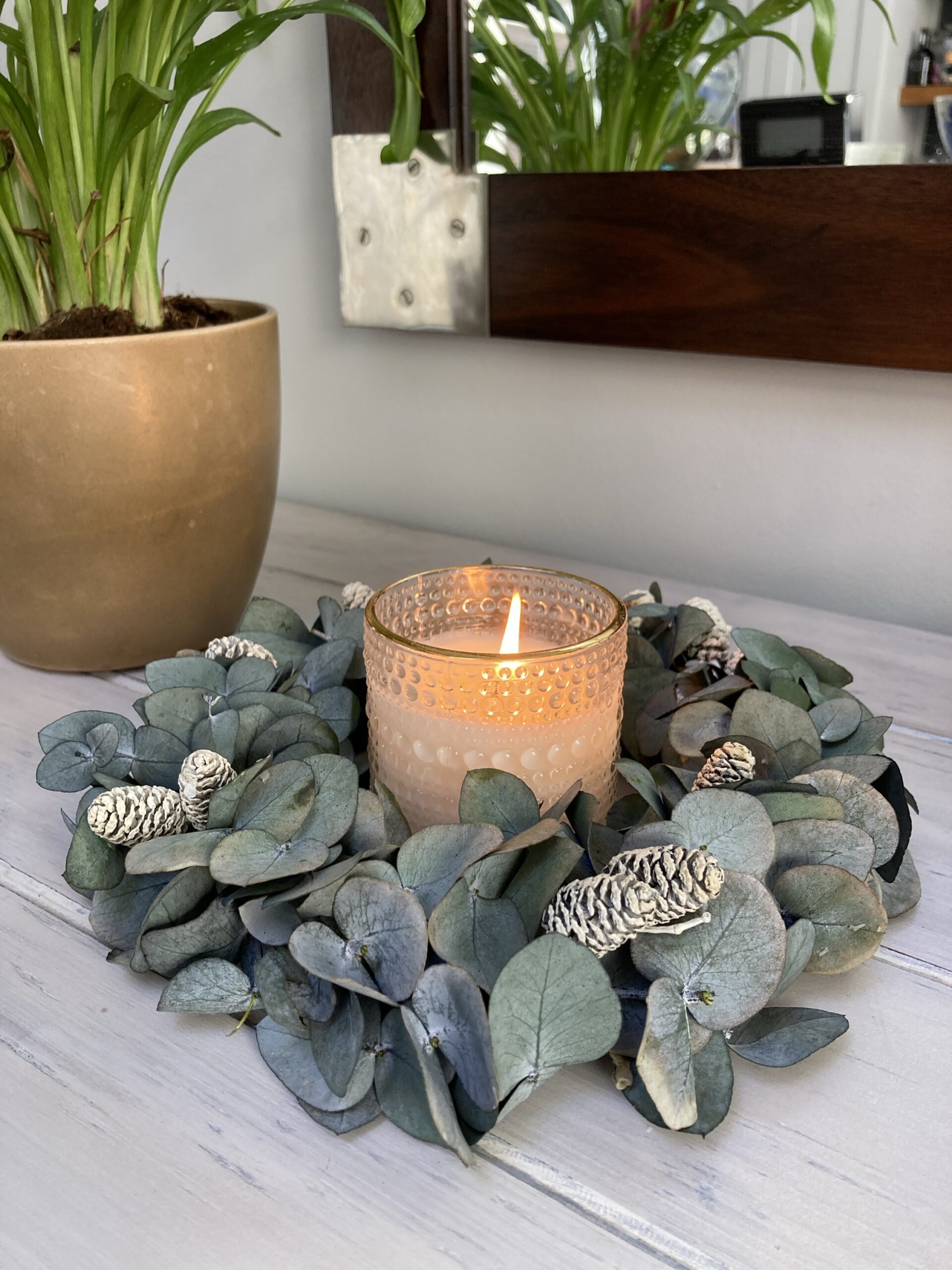 Penny Gum Candle Wreath