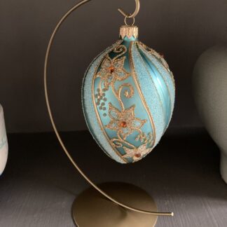 Amazonite Floral Egg