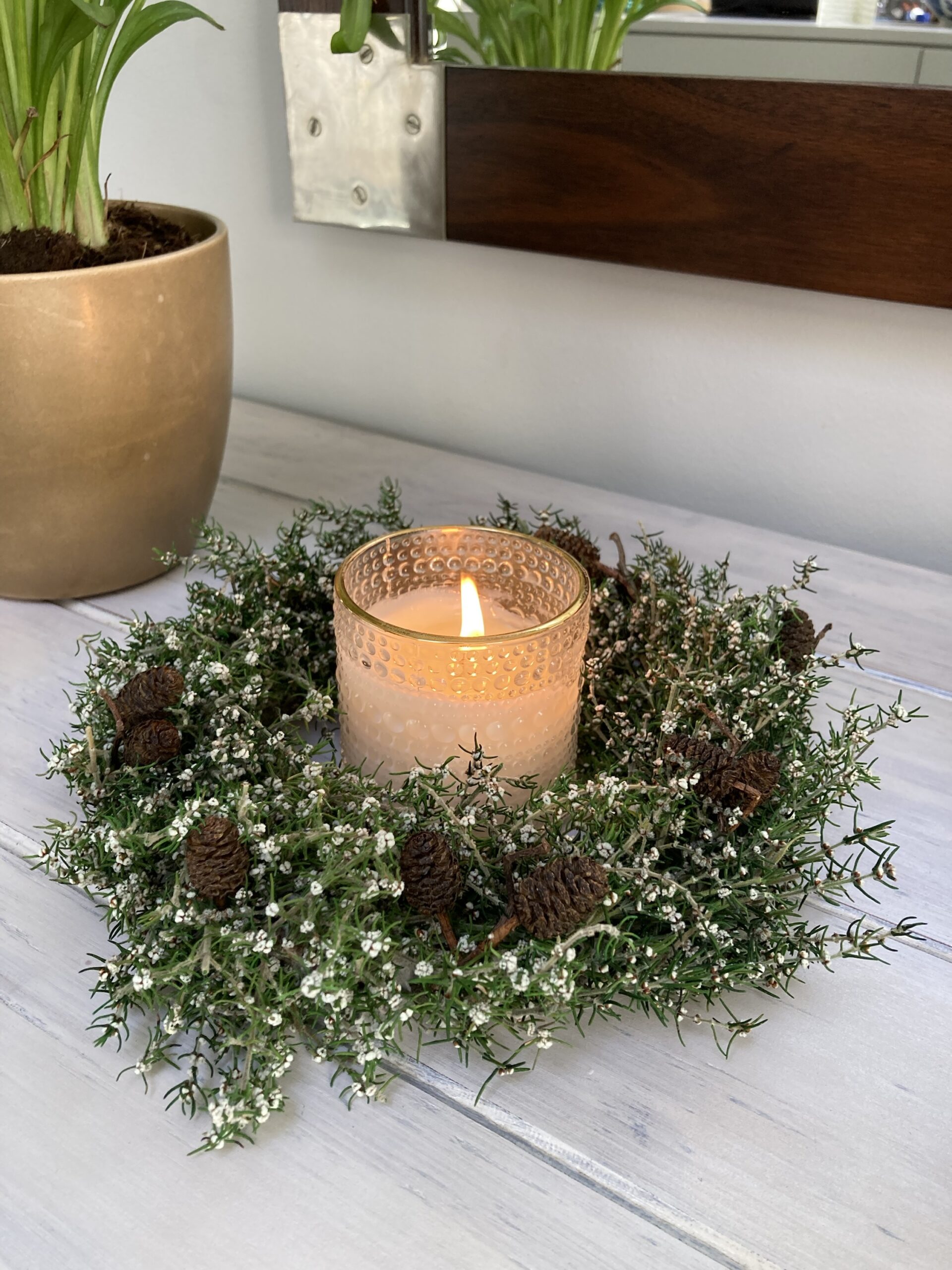 Gold Rim Glass - Christmas