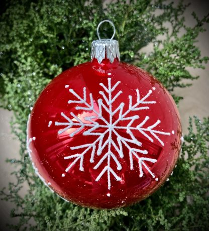 Snowflake Festive Red