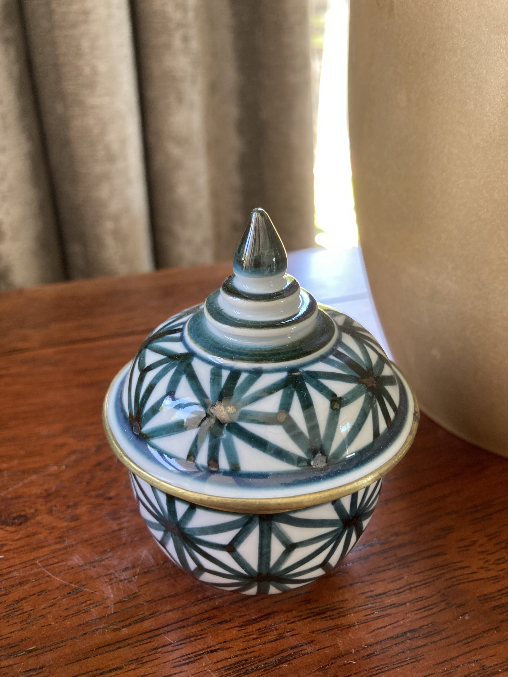 African Sunsets Ceramic Pot