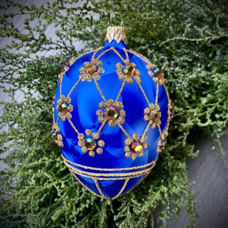 Crystal Egg Royal Blue