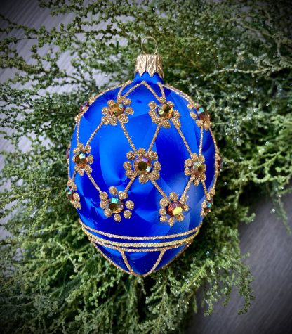 Crystal Egg Royal Blue