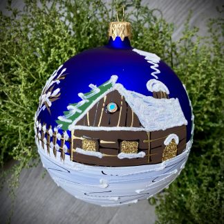 Winter Village Velvet Blue XL