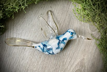 Marble Bird Blue