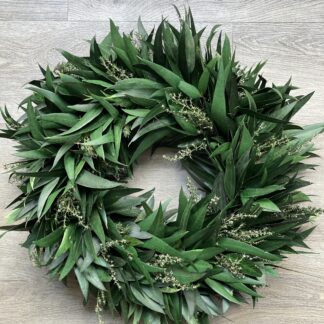 Bluegum and Grubbia Wreath