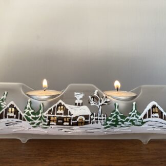 Winter Village Candle Holder