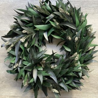 Bluegum and Spatella Wreath