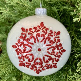 Nordic Red Snowflake XL