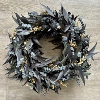 Black and Gold Wreath